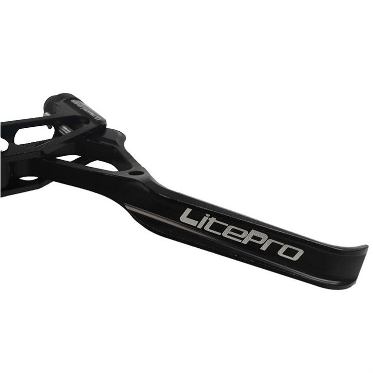 Litepro LP UltraLevers CNC Folding Bike Road Bike Small Wheel V Brake Lever, Color:Silver Black - Outdoor & Sports by Litepro | Online Shopping UK | buy2fix