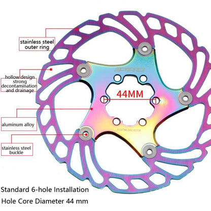 IIIPRO Floating Disc Road Mountain Bike Six Nail Disc Brake Disc, Size:203mm(Colorful) - Others by IIIPRO | Online Shopping UK | buy2fix