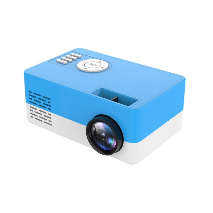 S261/J16 Home Mini HD 1080P Portable LED Projector, Support TF Card / AV / U Disk, Plug Specification:US Plug(Blue White) - Consumer Electronics by buy2fix | Online Shopping UK | buy2fix