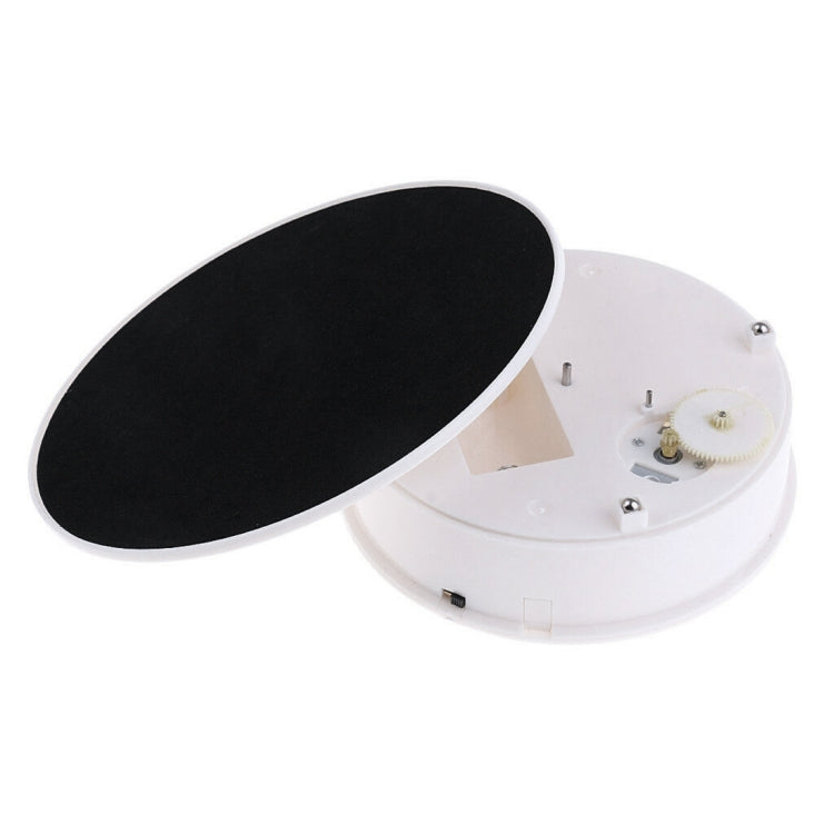 30cm 360 Degree Electric Rotating Turntable Display Stand Video Shooting Props Turntable for Photography, Load 4kg(White + Black) - Camera Accessories by buy2fix | Online Shopping UK | buy2fix