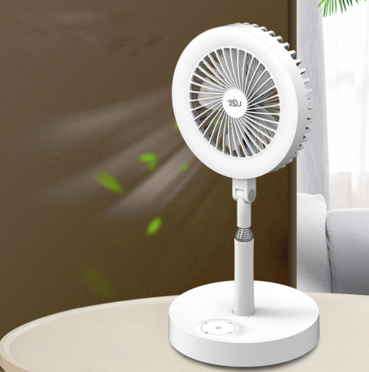 Home Fan Lamp Desktop Telescopic Floor Multi-function Rechargeable Fill Light Bracket - Consumer Electronics by buy2fix | Online Shopping UK | buy2fix