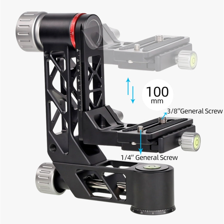 Xiletu Xgh3 360 Degree Rotation Horizontal Cantilever Hollow Gimbal Tripod Head - Camera Accessories by buy2fix | Online Shopping UK | buy2fix