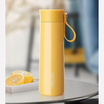 FANJANE Reminder Drinking Smart Thermos Cup(Yellow) - Vacuum Thermoses & Cups by FANJANE | Online Shopping UK | buy2fix