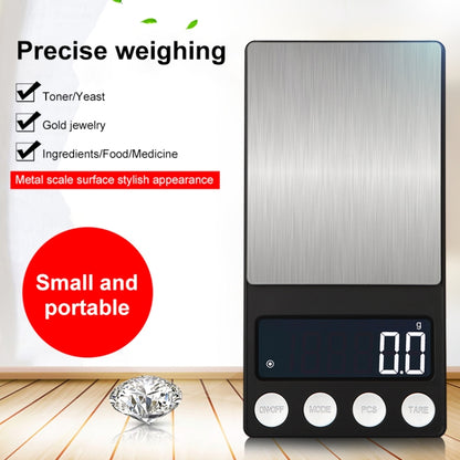 High-Precision Electronic Scale Mini Portable Jewellery Medicine Scale, Style:500g/0.01g - Jewelry Scales by buy2fix | Online Shopping UK | buy2fix