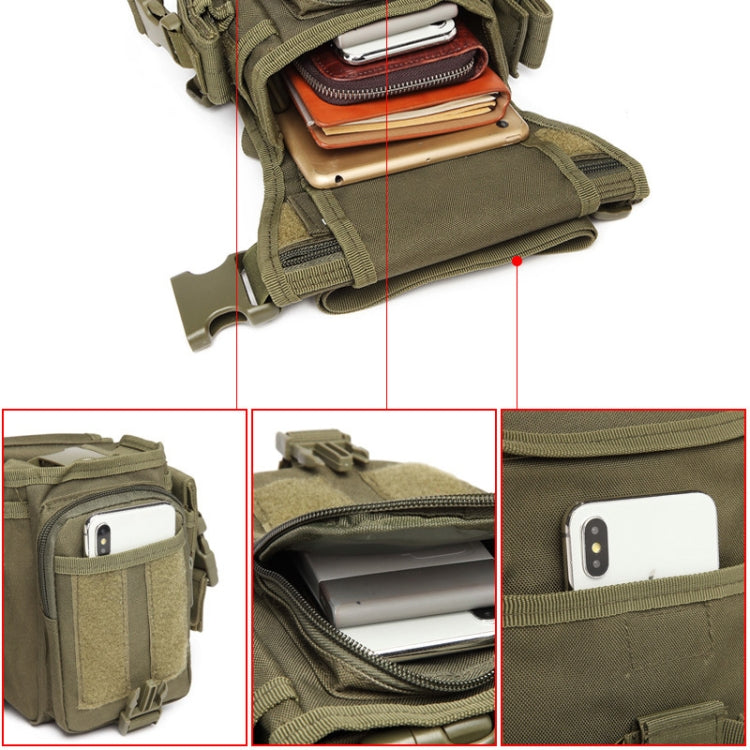 B05 Wild Fishing Portable Waist Bag Outdoor Sports Multifunctional Leg Bag(Army Green) - Outdoor & Sports by buy2fix | Online Shopping UK | buy2fix