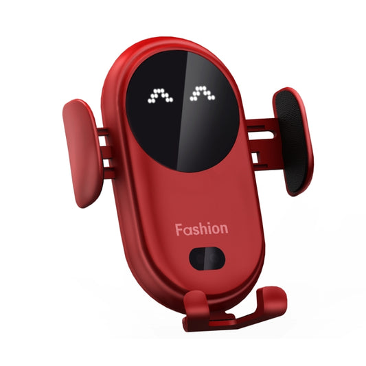 S11 Smart Infrared Sensor Car Wireless Charger, Colour: Red  (With Suction Cup Bracket) - In Car by buy2fix | Online Shopping UK | buy2fix