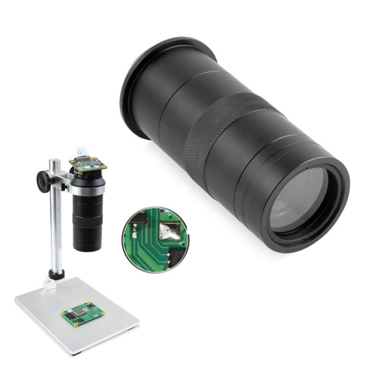 Waveshare 100X Industrial Microscope Lens, C/CS-Mount, for Raspberry Pi HQ Camera(24229) - Consumer Electronics by Waveshare | Online Shopping UK | buy2fix