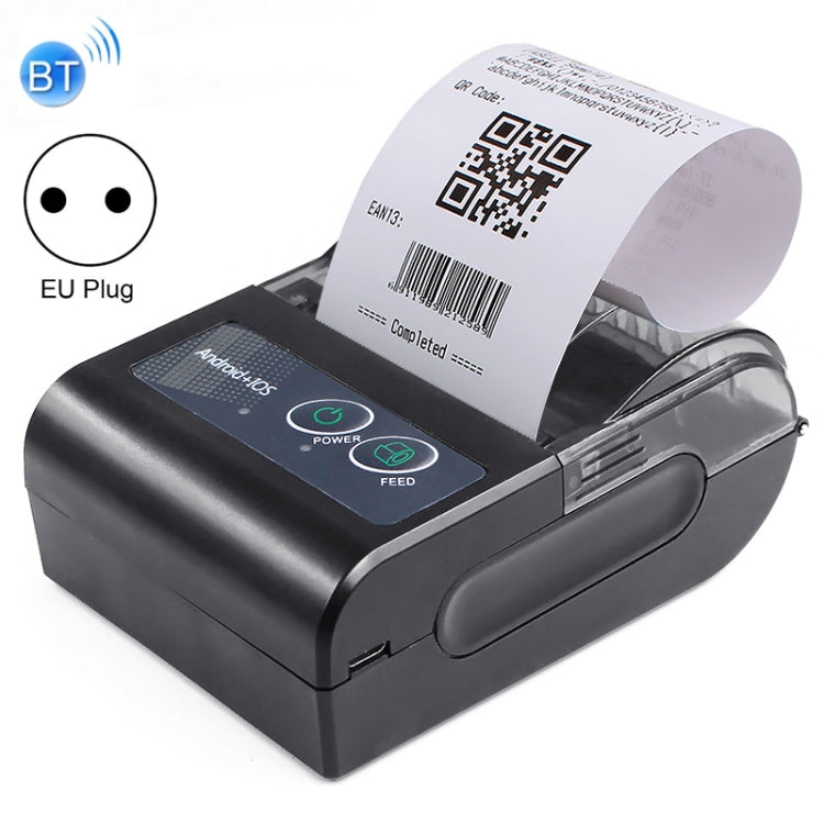 58HB6 Portable Bluetooth Thermal Printer Label Takeaway Receipt Machine, Supports Multi-Language & Symbol/Picture Printing, Model: EU Plug (Brazilian Portuguese) - Consumer Electronics by buy2fix | Online Shopping UK | buy2fix