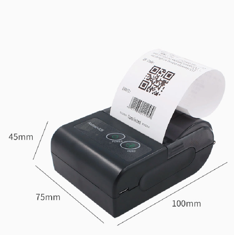 58HB6 Portable Bluetooth Thermal Printer Label Takeaway Receipt Machine, Supports Multi-Language & Symbol/Picture Printing, Model: EU Plug (Spanish) - Consumer Electronics by buy2fix | Online Shopping UK | buy2fix