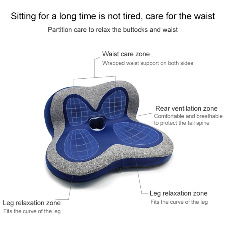 Memory Foam Petal Cushion Office Chair Home Car Seat Cushion, Size: With Storage Bag(Starry Gray) - Cushions & Pillows by buy2fix | Online Shopping UK | buy2fix