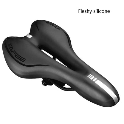 Silicone Bicycle Seat Mountain Bike Saddle Seat Cushion Comfortable Bicycle Accessories Equipment(Black) - Outdoor & Sports by buy2fix | Online Shopping UK | buy2fix