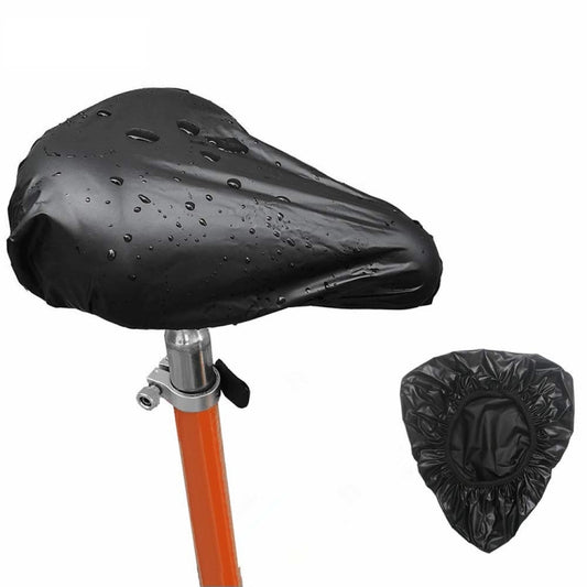 Bicycle Saddle Waterproof Cover Bicycle Seat PVC Waterproof Seat Cover Hot Pressed Rain Cover, Size: Small(Black) - Others by buy2fix | Online Shopping UK | buy2fix