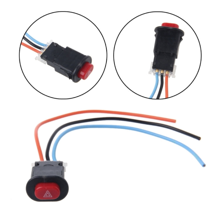 Motorcycle Hazard Light Switch Double Warning Flasher Emergency Signal - Electrical System by buy2fix | Online Shopping UK | buy2fix