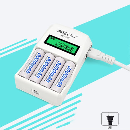 4 Slots Smart Intelligent Battery Charger with LCD Display for AA / AAA NiCd NiMh Rechargeable Batteries(US Plug) - Consumer Electronics by buy2fix | Online Shopping UK | buy2fix
