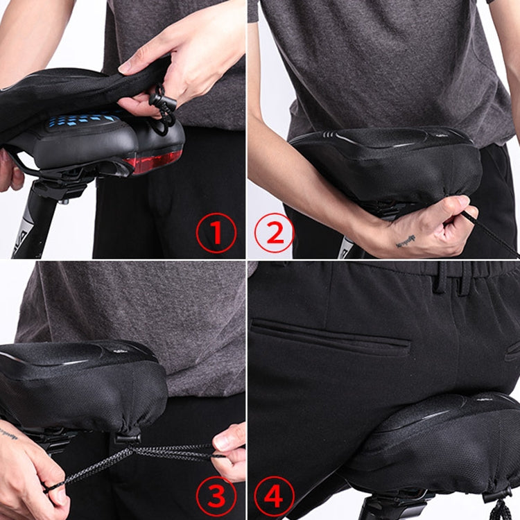 Wheel Up Bicycle Silicone Cushion Cover Mountain Bike Thickening GEL Saddle Cover Riding Equipment(Small) - Outdoor & Sports by Wheel UP | Online Shopping UK | buy2fix