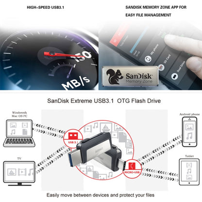 SanDisk SDDDC2 Type-C + USB 3.1 High Speed Mobile Phone OTG U Disk, Capacity: 256GB - USB Flash Drives by SanDisk | Online Shopping UK | buy2fix