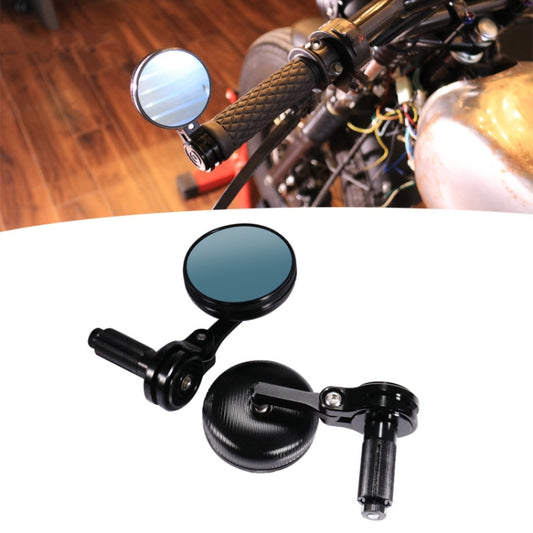 Motorcycle Modified Rearview Mirror CNC Handle Mirror Accessories(Black) - Side Mirrors by buy2fix | Online Shopping UK | buy2fix