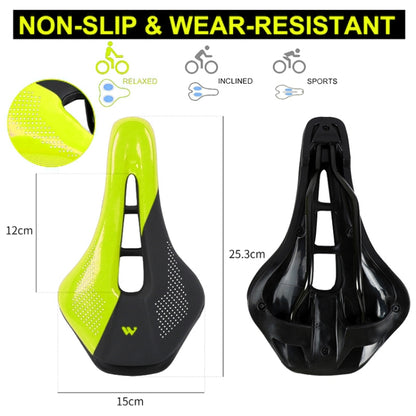 WEST BIKING Cycling Seat Hollow Breathable Comfortable Saddle Riding Equipment(Fluorescent Green) - Outdoor & Sports by WEST BIKING | Online Shopping UK | buy2fix