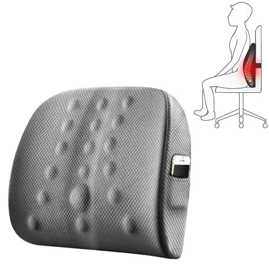 Lumbar Cushion Office Maternity Seat Cushion Car Lumbar Memory Foam Lumbar Pillow,Style: 3D Upgrade Core (Gray) - Cushions & Pillows by buy2fix | Online Shopping UK | buy2fix