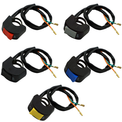 5 PCS Motorcycle Handlebar Tap Switch LED Headlight Break Extinguishing Fire Double Flash Switch(Black Button) - Electrical System by buy2fix | Online Shopping UK | buy2fix