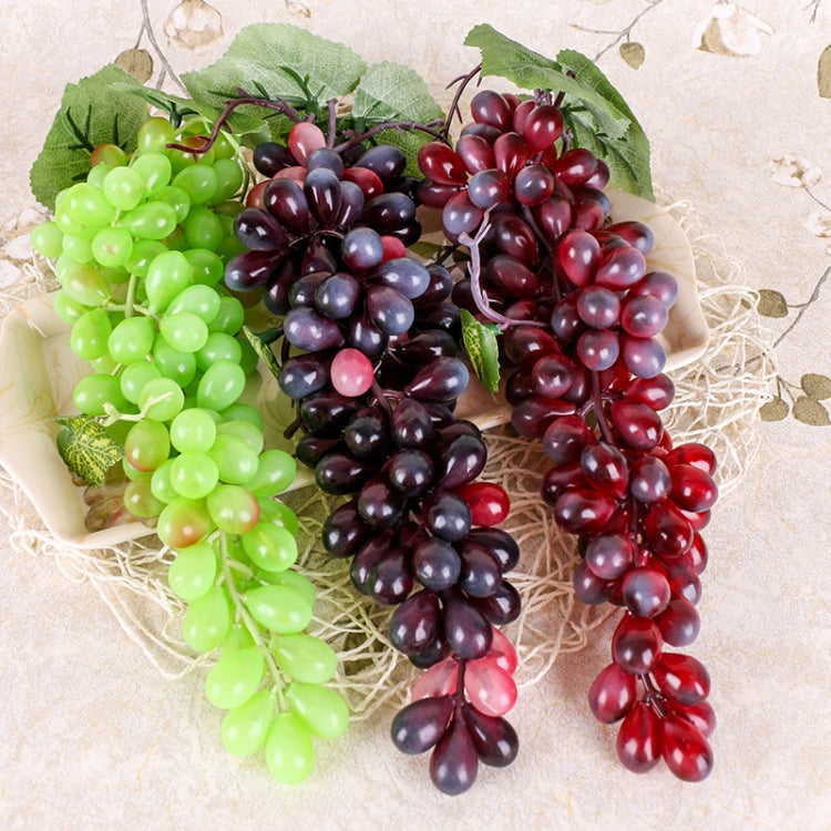 4 Bunches 36 Red Grapes Simulation Fruit Simulation Grapes PVC with Cream Grape Shoot Props - Camera Accessories by buy2fix | Online Shopping UK | buy2fix