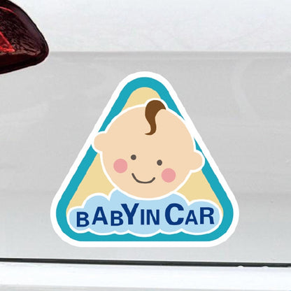 10 PCS There Is A Baby In The Car Stickers Warning Stickers Style: CT203 Baby Y Pink Bottom Bottle Magnetic Stickers - Warning Sticker by buy2fix | Online Shopping UK | buy2fix