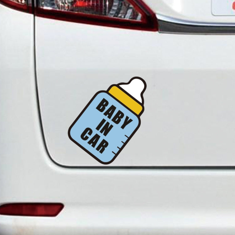 10 PCS There Is A Baby In The Car Stickers Warning Stickers Style: CT223Z Pink Bottom Bottle Adhesive Stickers - Warning Sticker by buy2fix | Online Shopping UK | buy2fix