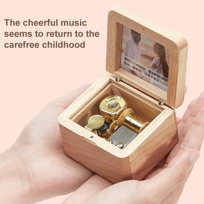 Frame Style Music Box Wooden Music Box Novelty Valentine Day Gift,Style: Rosewood Gold-Plated Movement - Home & Garden by buy2fix | Online Shopping UK | buy2fix