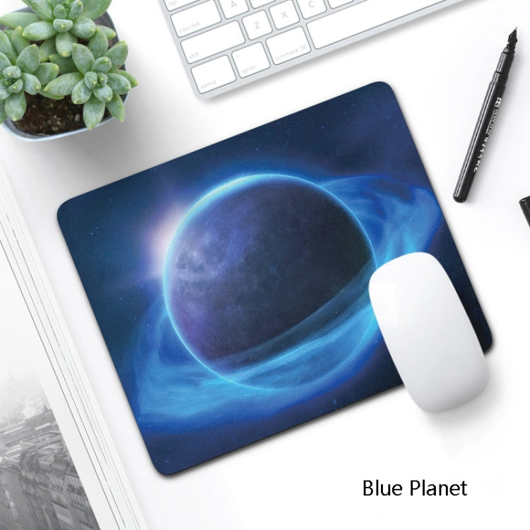 6 PCS Non-Slip Mouse Pad Thick Rubber Mouse Pad, Size: 21 X 26cm(Blue Planet) - Mouse Pads by buy2fix | Online Shopping UK | buy2fix