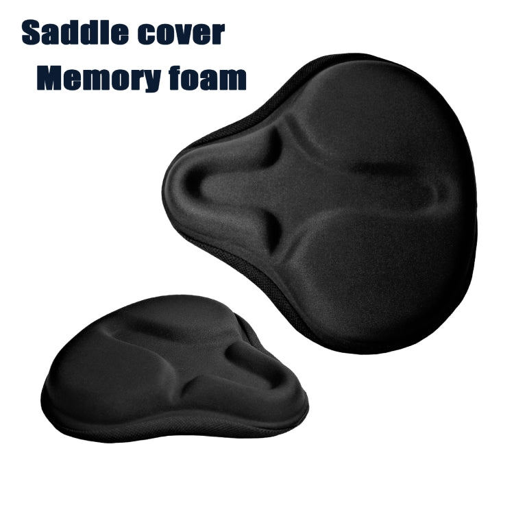 2 PCS Bicycle Cushion Cover Mountain Bike Road Bike Thickened Silicone Cushion Cover Riding Equipment(Black) - Outdoor & Sports by buy2fix | Online Shopping UK | buy2fix