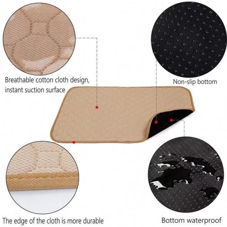 100x67cm Car Pet Injection Pad Waterproof Pad Cat Dog Sofa Waterproof Diapholic Carpet Water Absorbing Pad(Light Grey) - Seat Accessories by buy2fix | Online Shopping UK | buy2fix