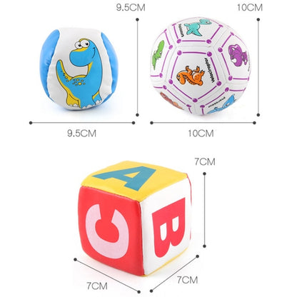 1808B-1 Children Soft Leather Ball Cartoon Pattern Solid Cotton-Filled Sponge Ball - Toy Sports by buy2fix | Online Shopping UK | buy2fix