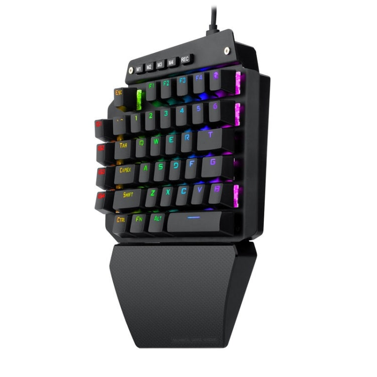 K700 44 Keys RGB Luminous Switchable Axis Gaming One-Handed Keyboard, Cable Length: 1m(Red Shaft) - Wired Keyboard by buy2fix | Online Shopping UK | buy2fix