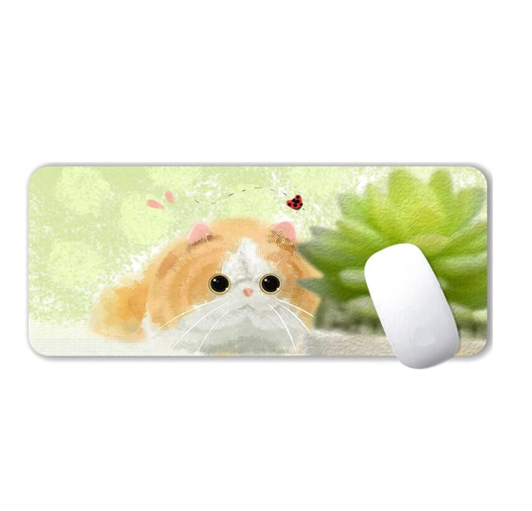 400x900x4mm illustration Cartoon Pattern Waterproof Non-Slip Mouse Pad(Rabbit On The Road) - Mouse Pads by buy2fix | Online Shopping UK | buy2fix