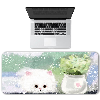 400x900x4mm illustration Cartoon Pattern Waterproof Non-Slip Mouse Pad(Three Cats) - Mouse Pads by buy2fix | Online Shopping UK | buy2fix