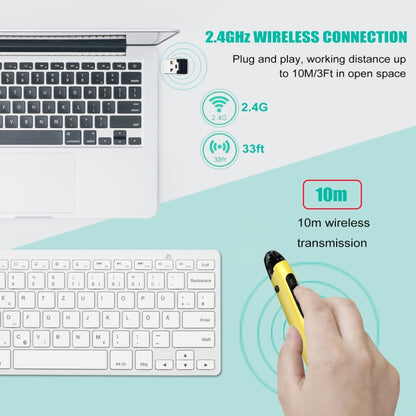 PR-A19 2.4GHz Wireless Charging Bluetooth Mouse Pen Type Shining Quiet Mouse(Green) - Wireless Mice by buy2fix | Online Shopping UK | buy2fix