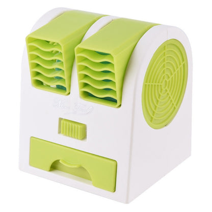 Mini Silent Dual-port Bladeless Cooling Fan(Green) - Consumer Electronics by buy2fix | Online Shopping UK | buy2fix