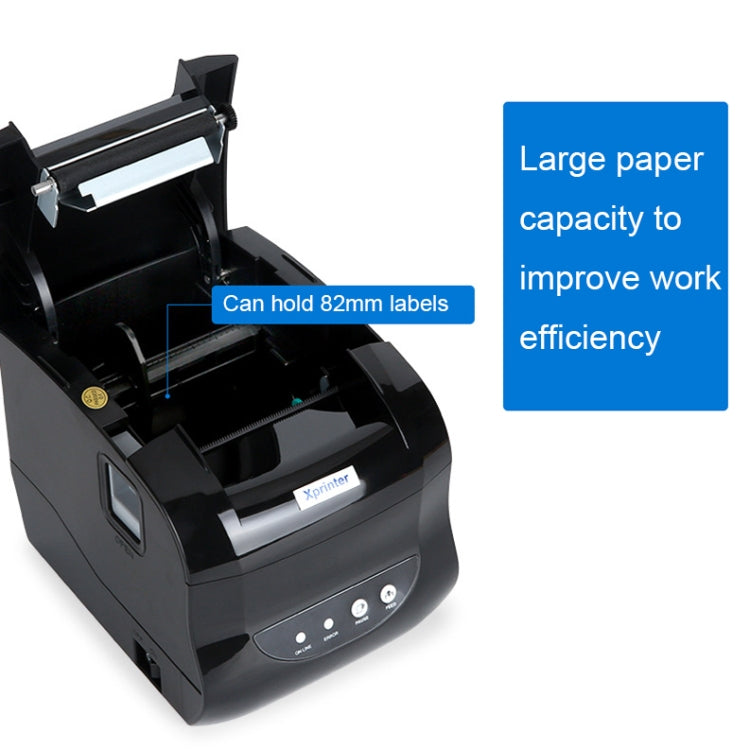 Xprinter XP-365B 80mm Thermal Label Printer Clothing Tag Supermarket Barcode Printer, Plug: EU Plug(Bluetooth Version) - Printer by Xprinter | Online Shopping UK | buy2fix