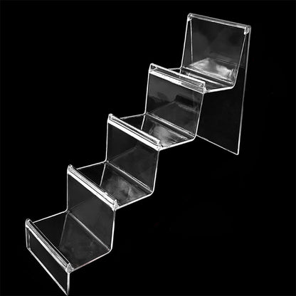 10 PCS Thickened Transparent Wallet Holder Plastic Phone Mask Display Stand Counter Display Stand,Specification: No. 3 4 Layer - Desktop Holder by buy2fix | Online Shopping UK | buy2fix