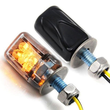 1 Pair Motorcycle LED Turn Lamp Universal Modified Small Turn Light, Colour: Black Shell - In Car by buy2fix | Online Shopping UK | buy2fix