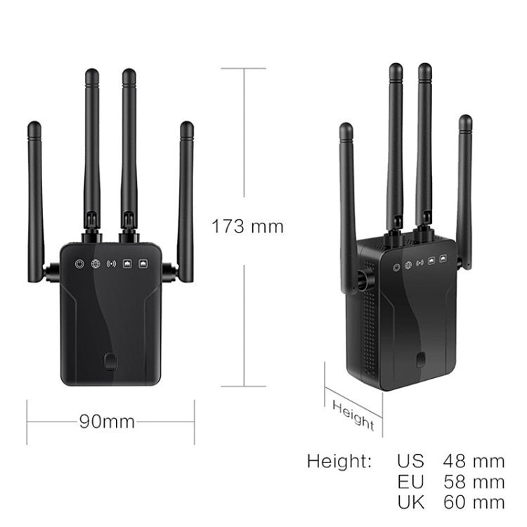 M-95B 300M Repeater WiFi Booster Wireless Signal Expansion Amplifier(White - EU Plug) - Computer & Networking by buy2fix | Online Shopping UK | buy2fix