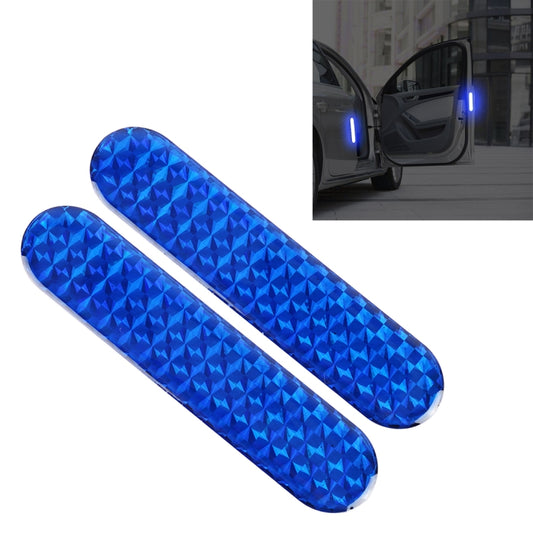 2 PCS High-brightness Laser Reflective Strip Warning Tape Decal Car Reflective Stickers Safety Mark(Blue) - Warning Sticker by buy2fix | Online Shopping UK | buy2fix