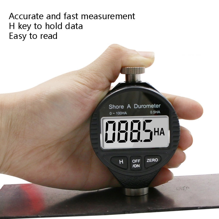 Electronic Digital Display Hard Meter Plastic Rubber Silicone Tire Hardness Meter, Model: 0-100HD D - Home & Garden by buy2fix | Online Shopping UK | buy2fix