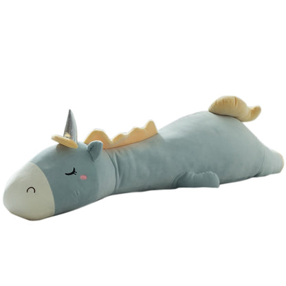 Unicorn Doll Long Pillow Plush Toys Bedside Cushion, Size: 95cm(Blue Green) - Soft Toys by buy2fix | Online Shopping UK | buy2fix