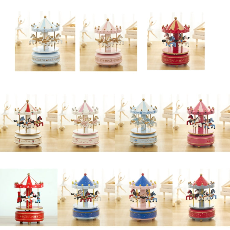 Sky City Carousel Clockwork Music Box Couples Birthday Gift(K0132 Star Pink) - Home & Garden by buy2fix | Online Shopping UK | buy2fix