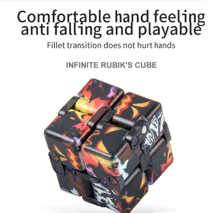 3 PCS Unlimited Magics Cube Colorful UV Printing Pocket Magic Cube Variety Folding Fingertip Magic Cube Decompression Toy(No.168-8-35 Colored Cracks) - Magic Cubes by buy2fix | Online Shopping UK | buy2fix