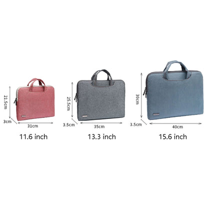 LiSEN LS-116 Simple Laptop Bag Business Laptop Liner Bag, Size: 13.3 inch(PU Brown) - 13.3 inch by LiSEN | Online Shopping UK | buy2fix