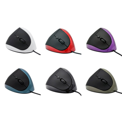 JSY-05 6 Keys Wired Vertical Mouse Ergonomics Brace Optical Mouse(Purple) - Wired Mice by buy2fix | Online Shopping UK | buy2fix