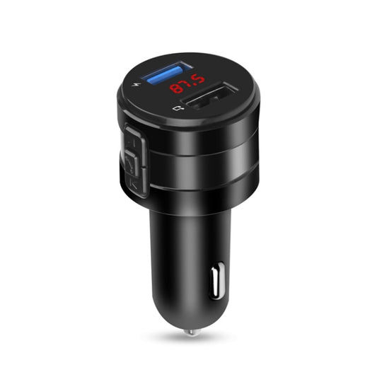 X20 Black Car Bluetooth Handsfree Car FM Transmitter Music Player Car Charger - In Car by buy2fix | Online Shopping UK | buy2fix