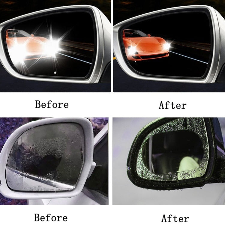 10 PCS Rainproof Anti-Fog And Anti-Reflective Film For Car Rearview Mirror Round 80mm(Transparent) - In Car by buy2fix | Online Shopping UK | buy2fix